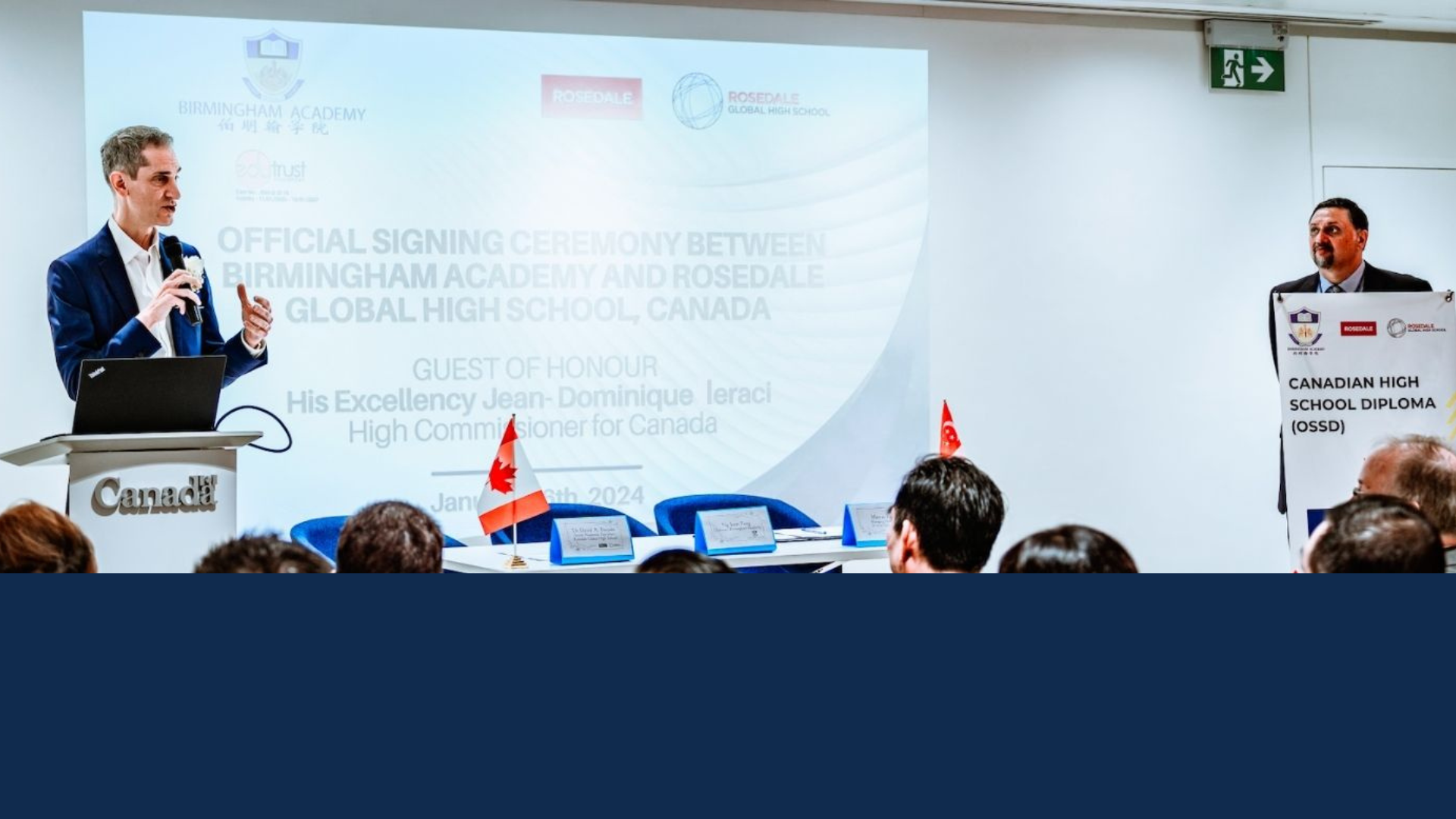 Rosedale International Education to Deliver Rosedale Global High School Program with First Partner in Singapore